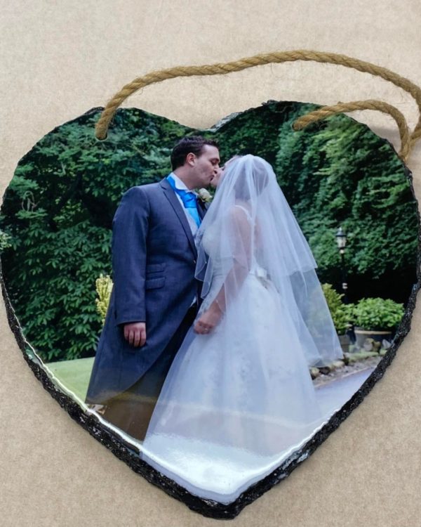 Heart Shape Hanging Photo Slate