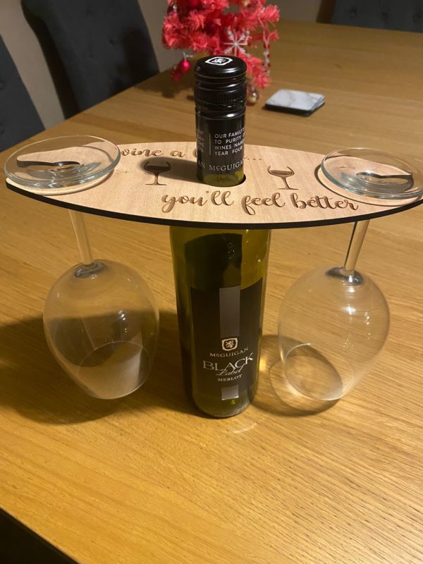 Engraved Wine Carry