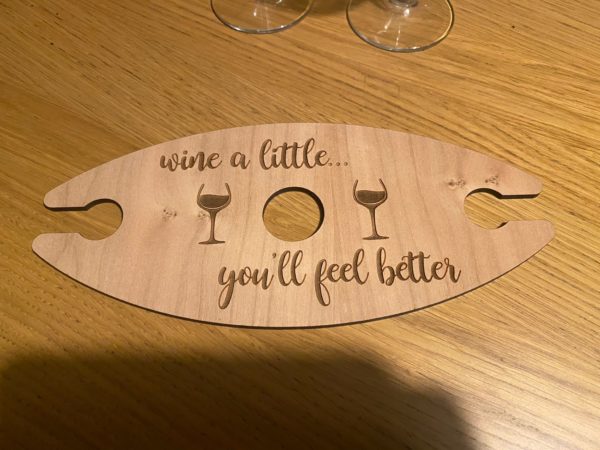 Engraved Wine Carry - Image 2