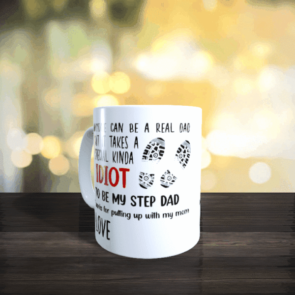 Idiot Step Dad Mug - Image 2