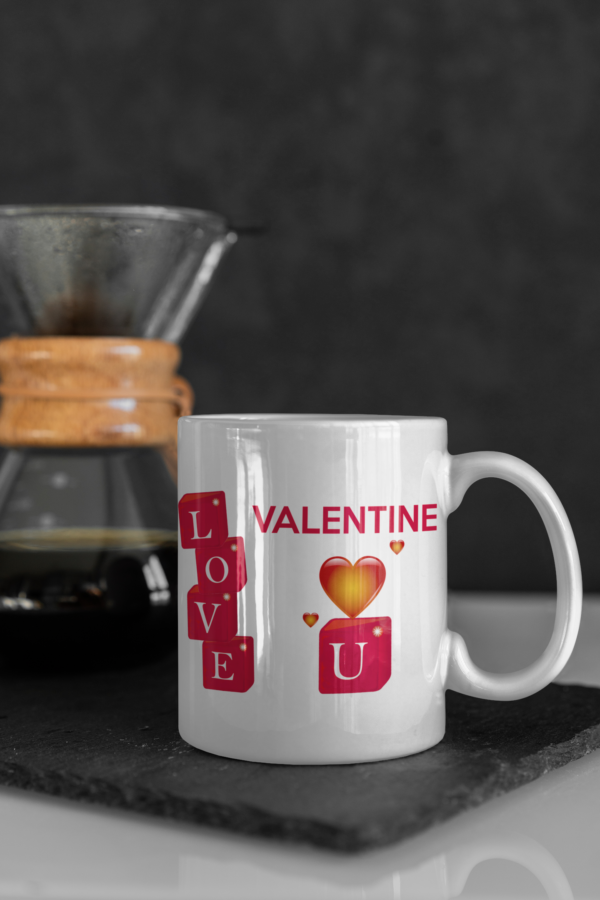 Love you blocks Valentines Mug