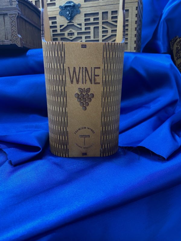 Wine Carry with curved wood - Image 2