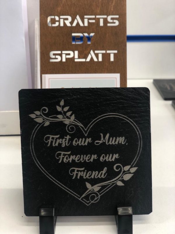 First Our Mum/Nanny Forever Our Friend - Slate Coaster - Image 2