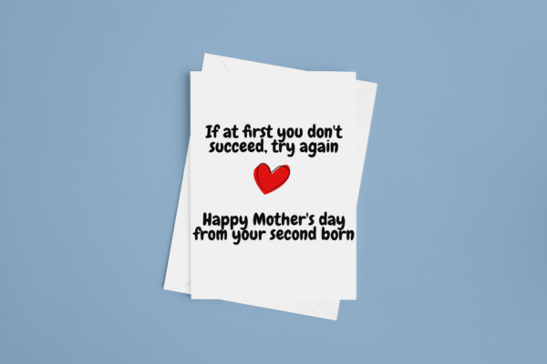 Second Born - Mother's Day Card