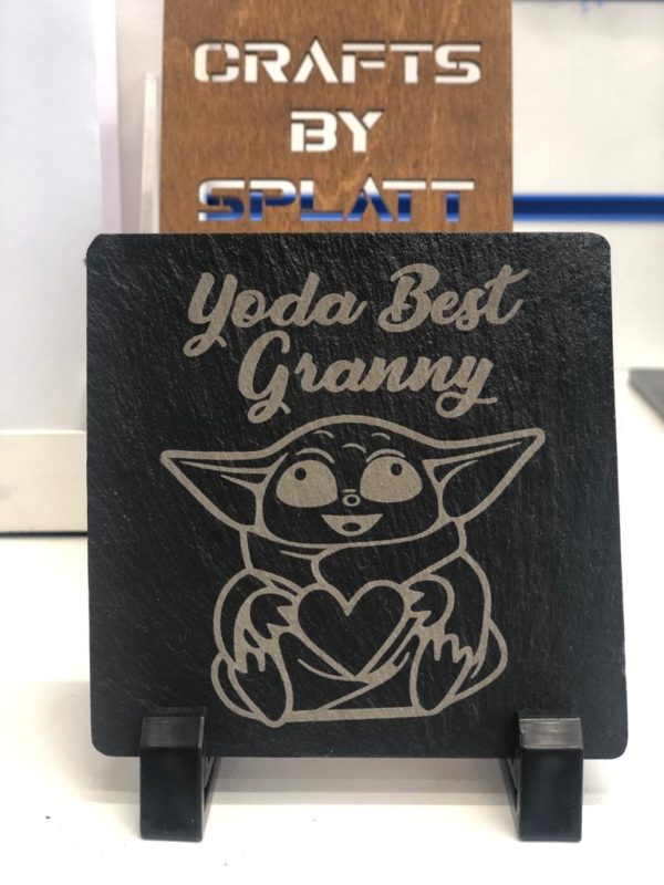 Yoda Best - Slate Coaster - Image 4