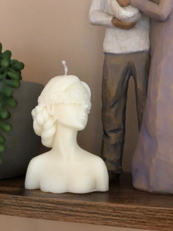 Soy Covered Eyes Lady Candle by Mumma Moo's - Image 5