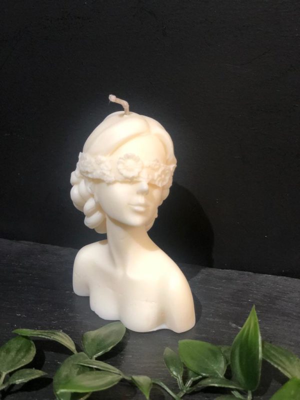 Soy Covered Eyes Lady Candle by Mumma Moo's