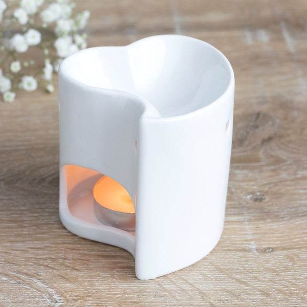 White Heart Oil/Wax Burner - Image 3