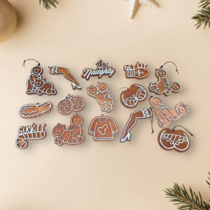 Naughty Gingerbread Baubles
