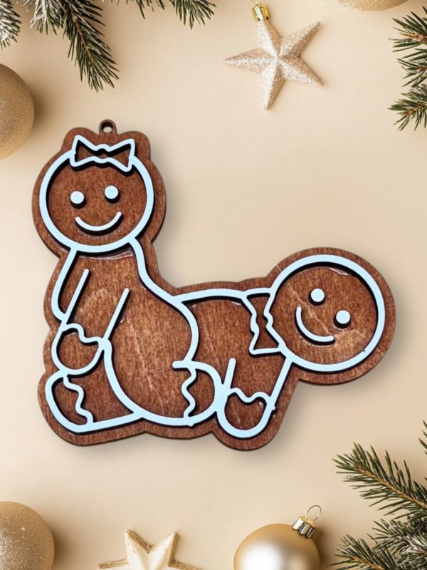 Naughty Gingerbread Baubles Set #2 - Image 2