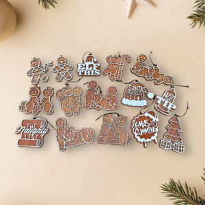 Naughty Gingerbread Baubles Set #3