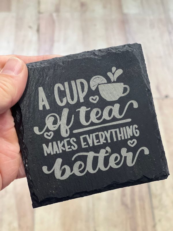 Cup Of Tea - Slate Coaster