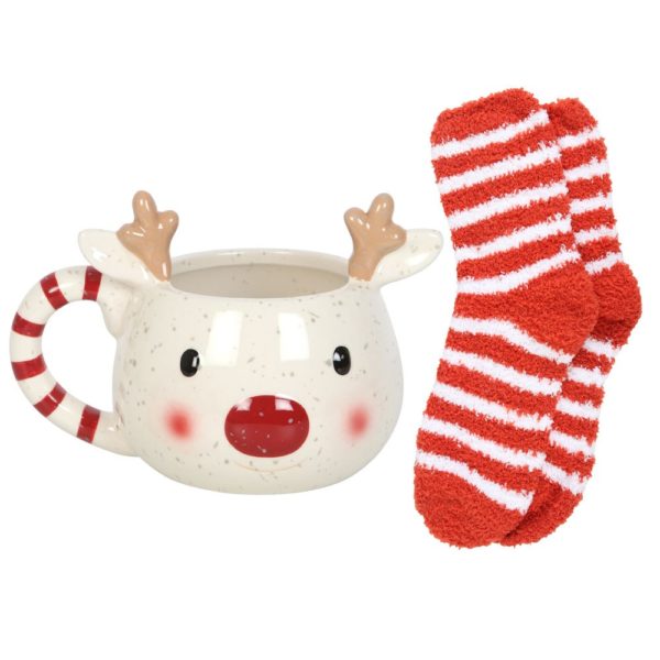 RUDOLPH REINDEER MUG AND SOCKS SET - Image 2