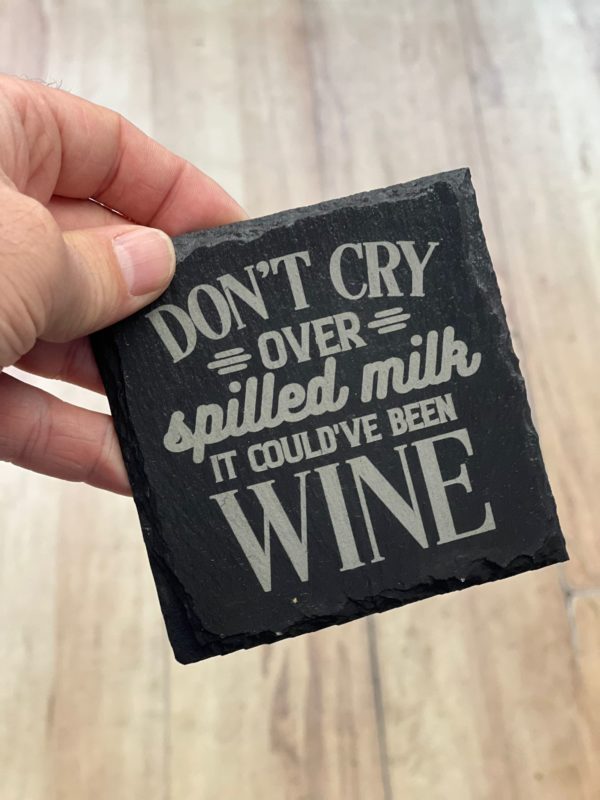 Spilt Milk - Slate Coaster