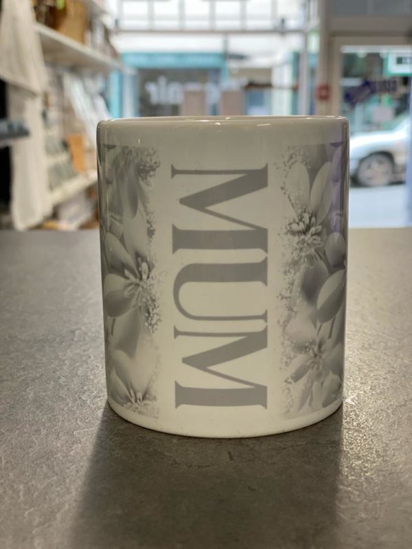 3D Effect Flower Mum - Grey