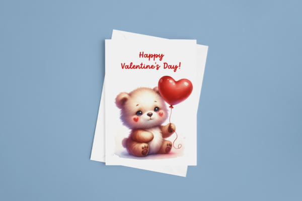 Valentines Balloon Bear