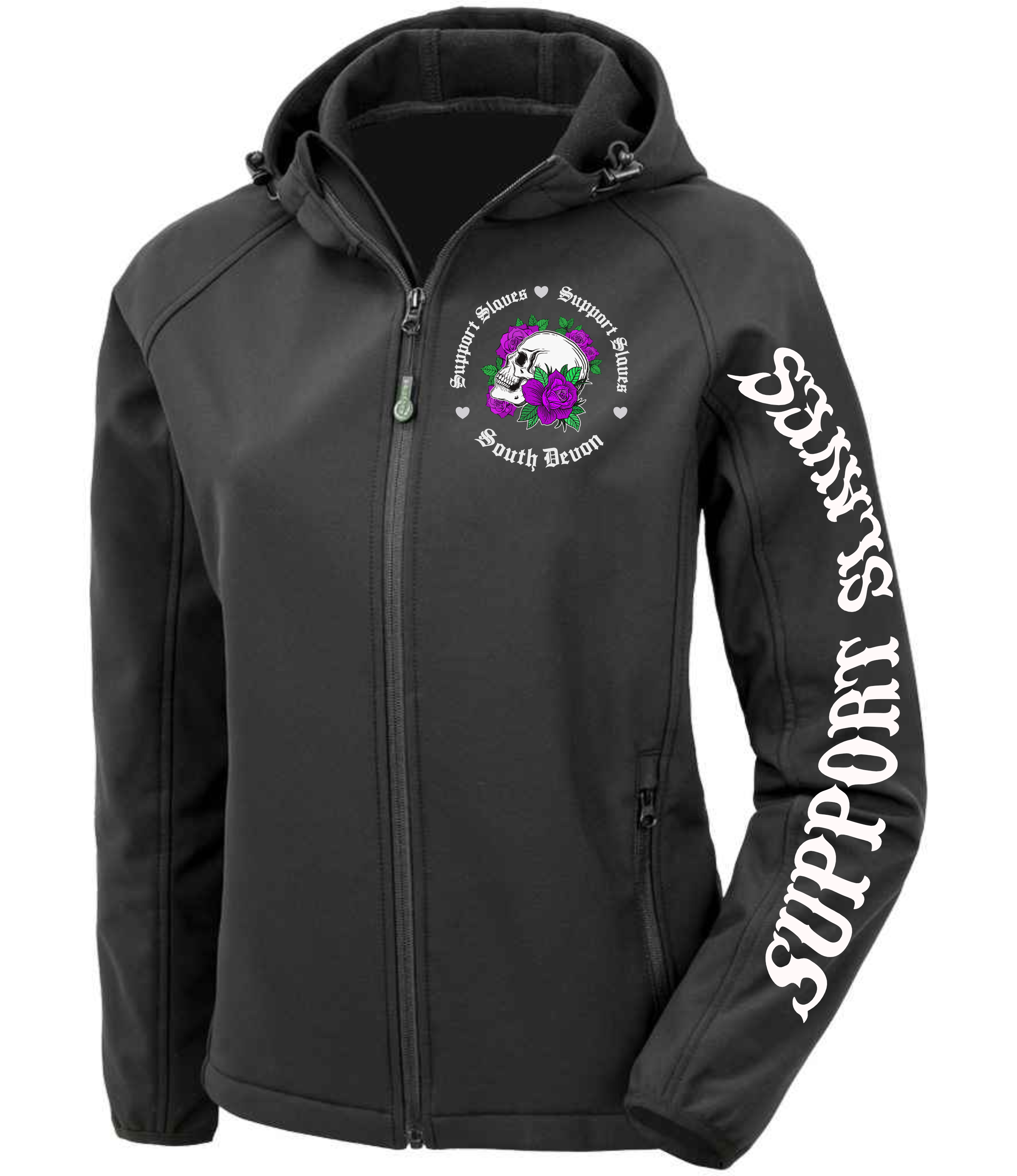 South Devon Merch Ladies Skull&Purple Roses - Image 8