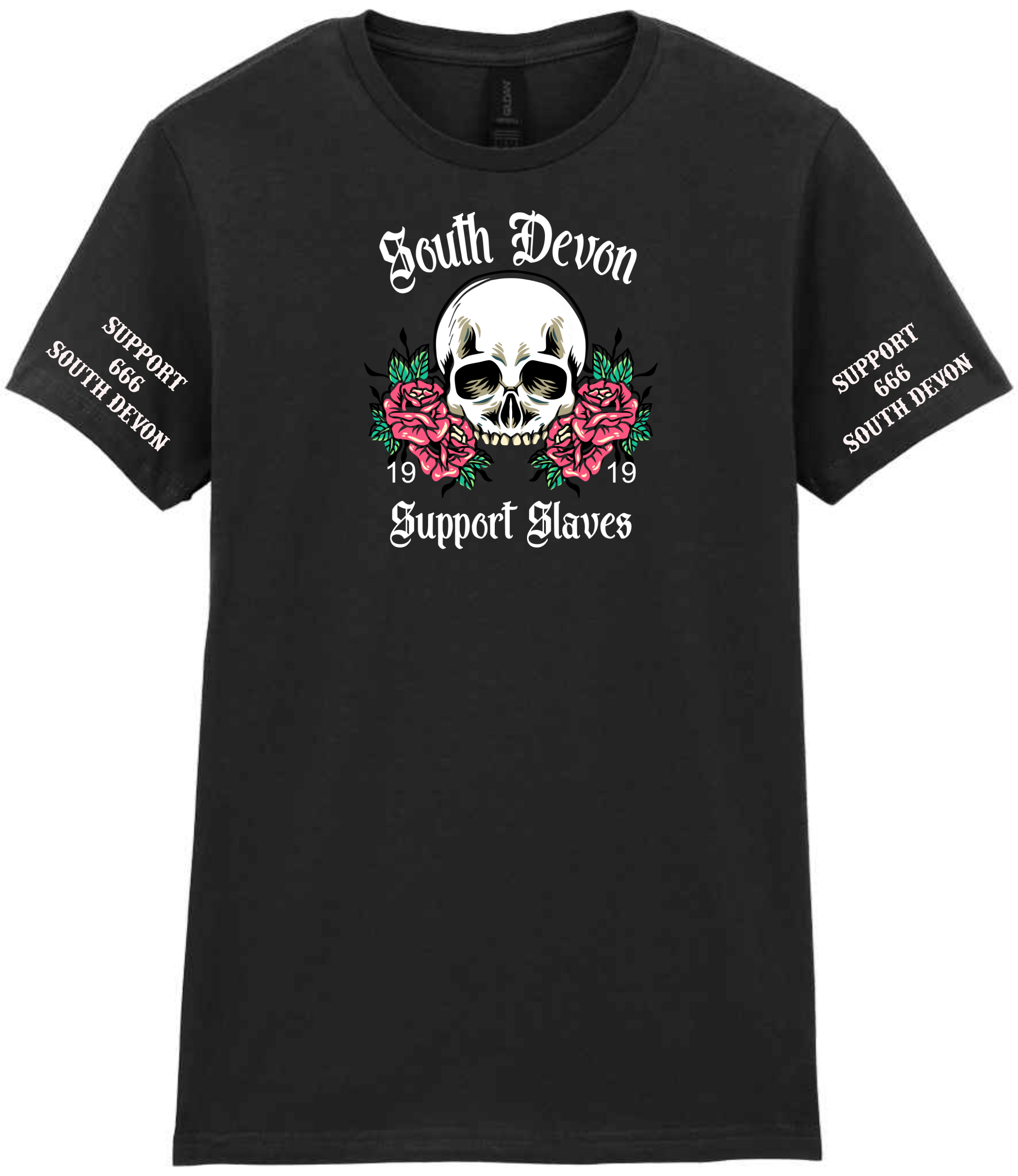 South Devon Merch Ladies Skull&Roses - Image 2