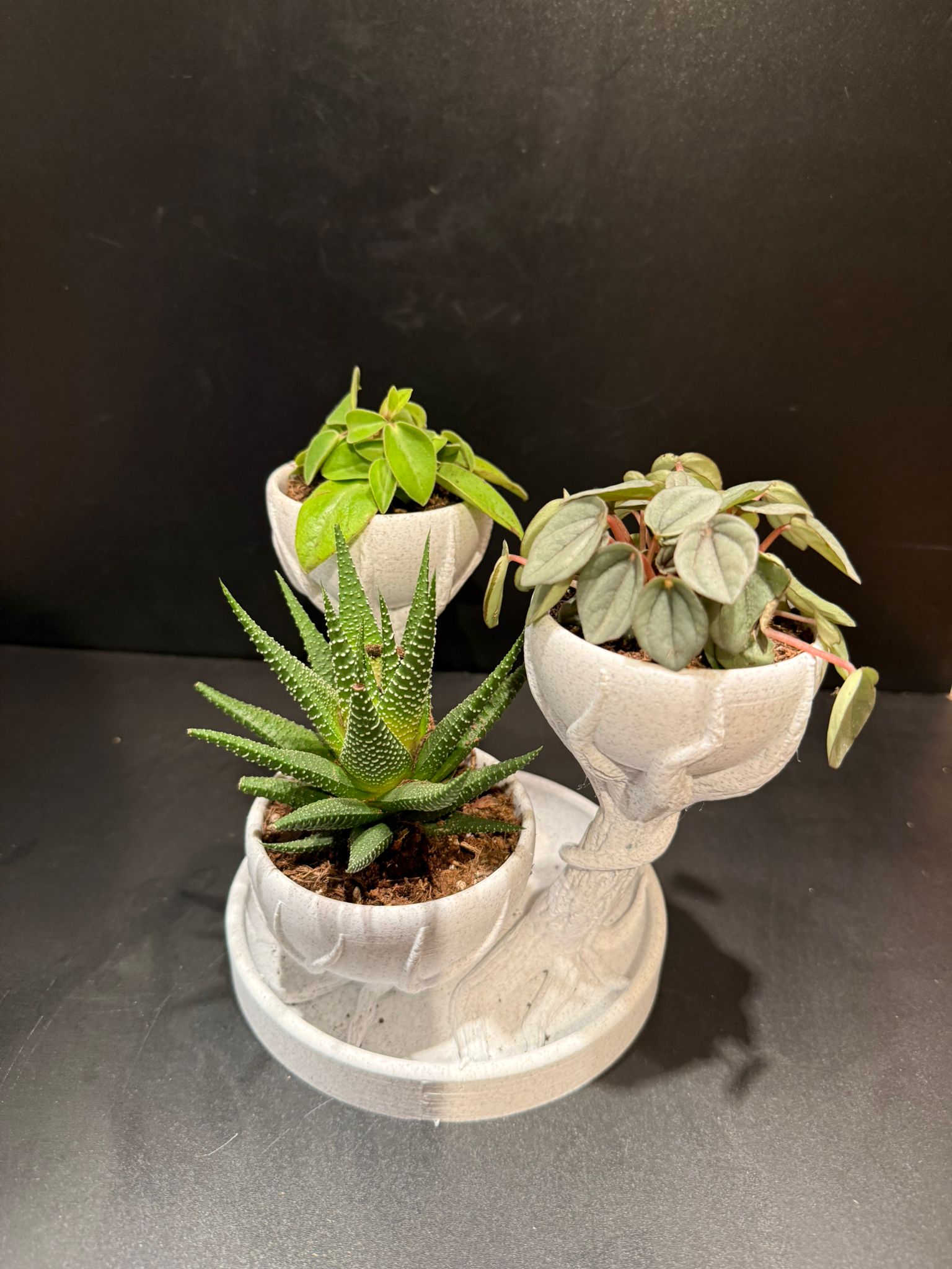 3 Tier Sculptural Plant Planter - Image 4