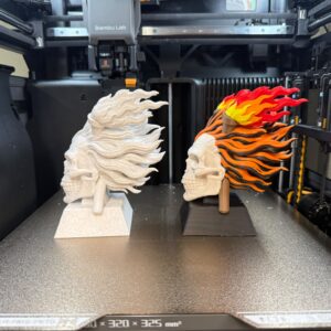 Alternative view of 3D Printed statue - SSMC Full Patch only
